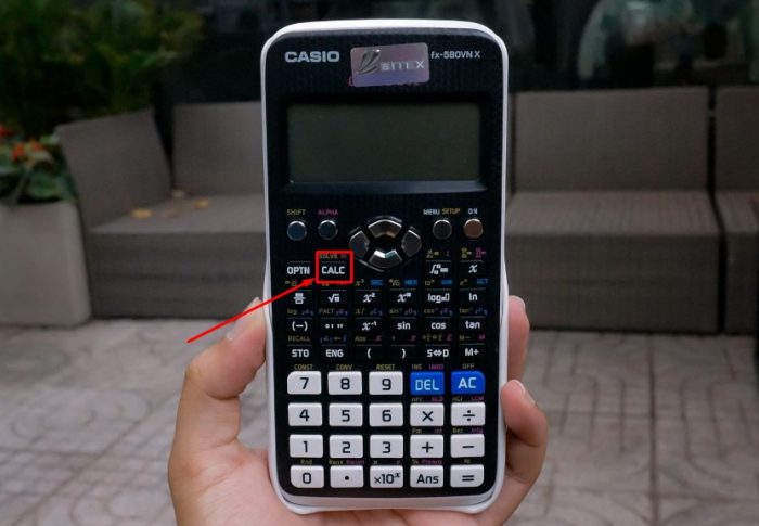 Cách bấm CALC trên máy tính Casio FX 580VNX
